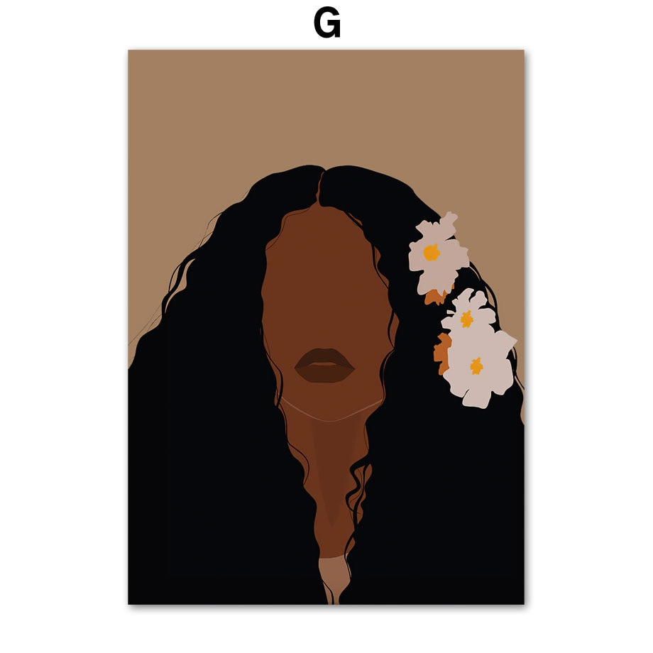 Woman Illustration Diversity Canvas Art