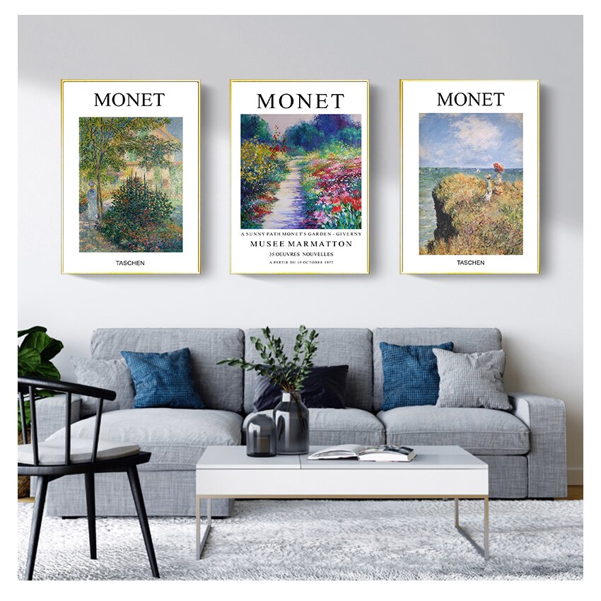 Claude Monet Classic Painting Canvas Art