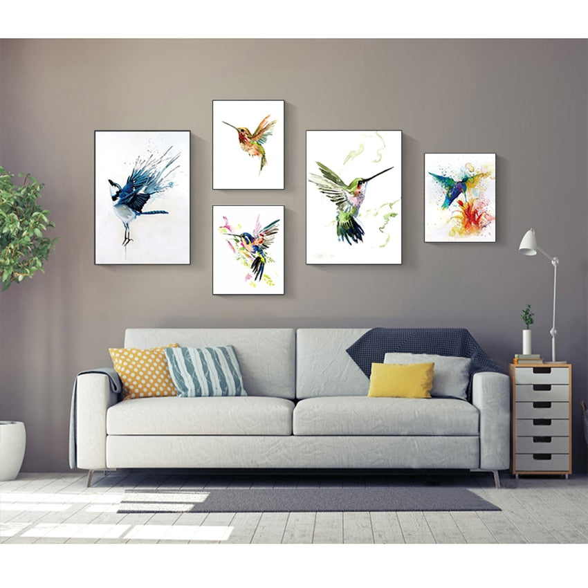 Hummingbird Art Canvas