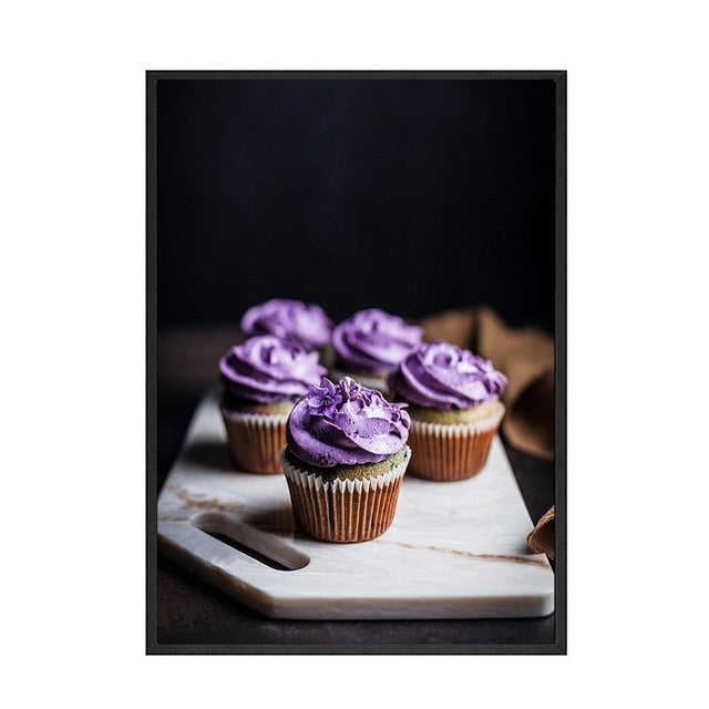 Cake Pie Cupcake Canvas Art