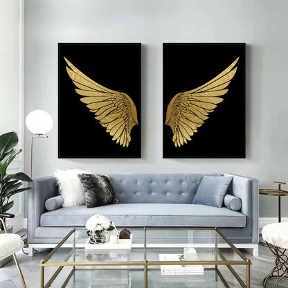 Golden Wings Canvas Art