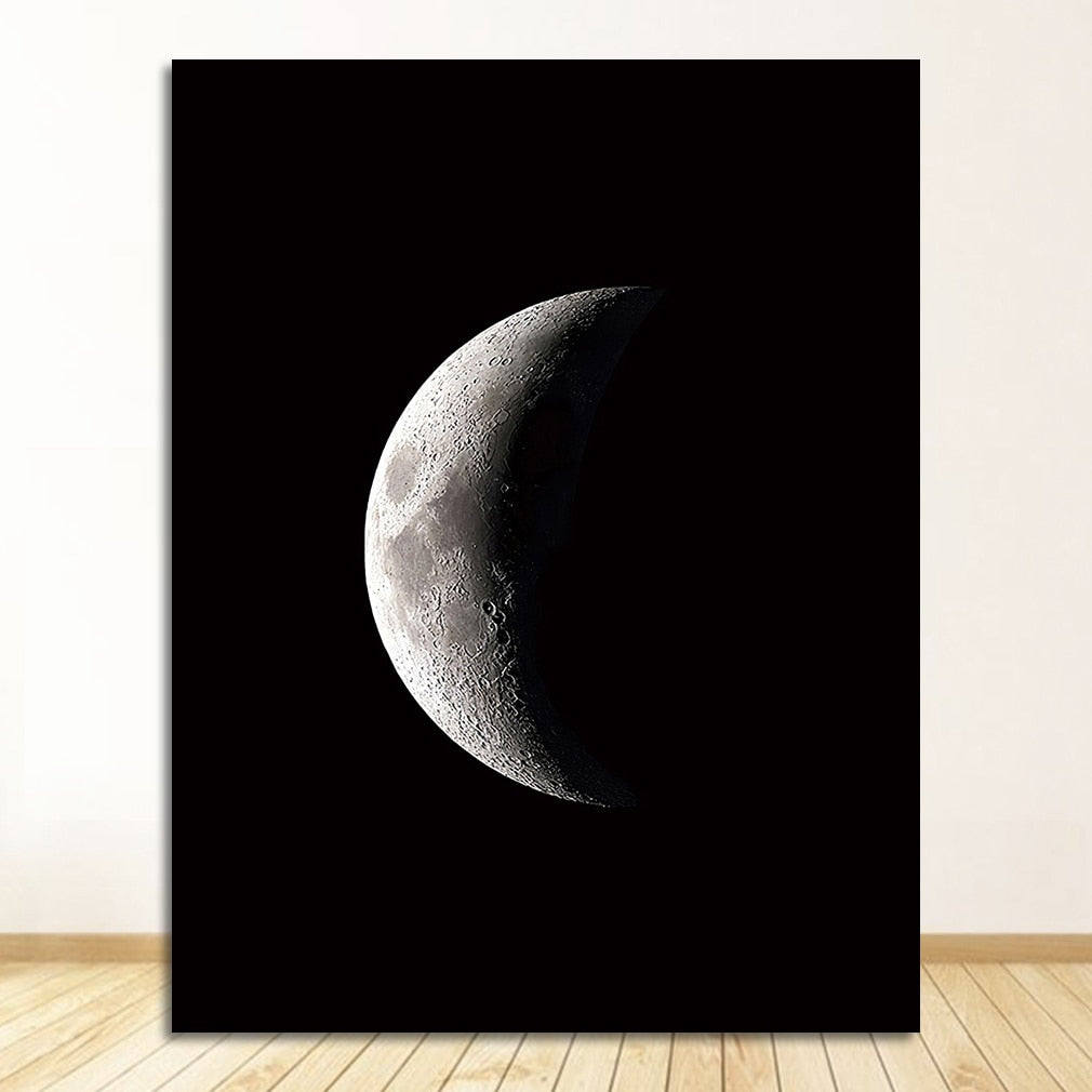 Moon Phase Canvas Art