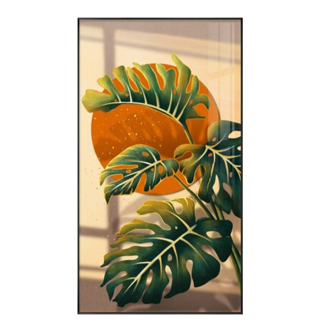 Sunlight Leaf Plant Canvas Art