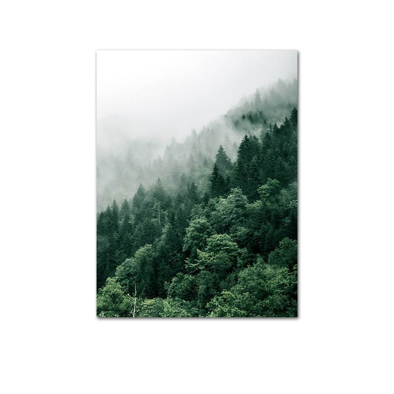 Misty Forest Canvas Art