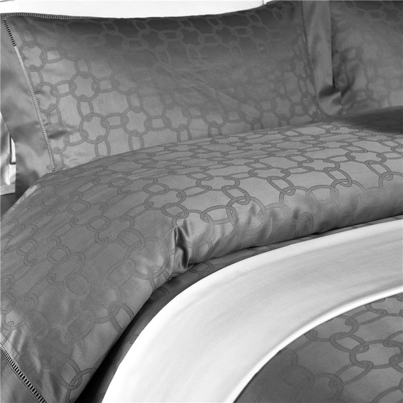 Mercury Jacquard Duvet Cover Bedding Set