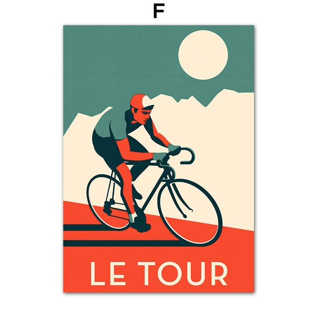 Cycling Race Tour Canvas Art