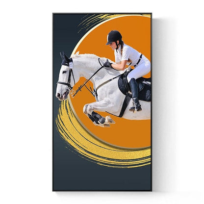 Knight Horse Canvas Art