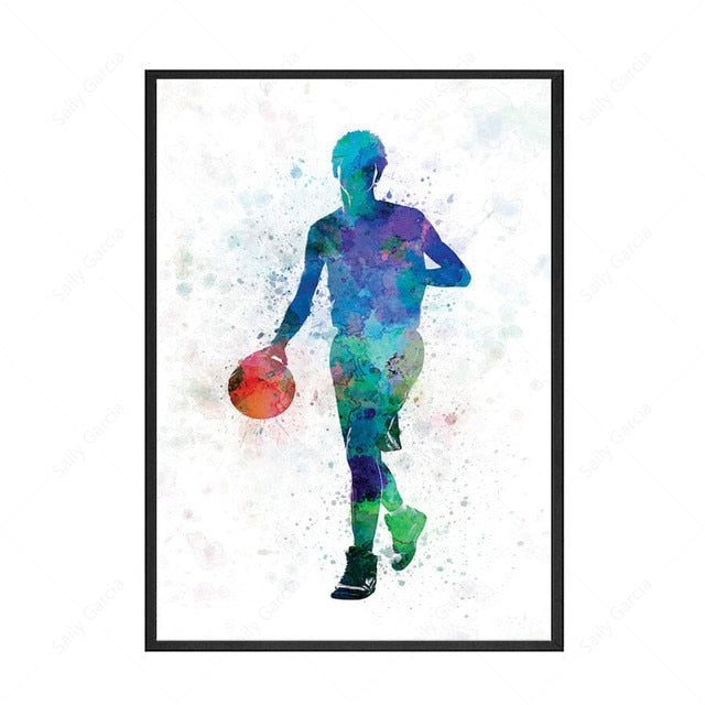 Basketball Gesture Canvas Art