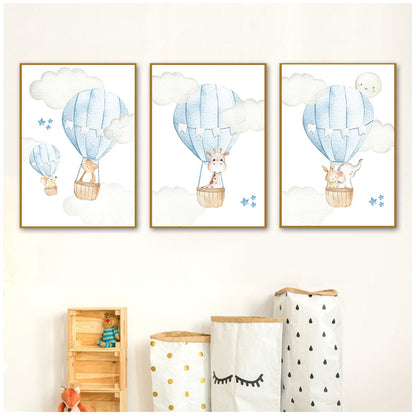 Baby Boy & Girl Nursery Canvas Art