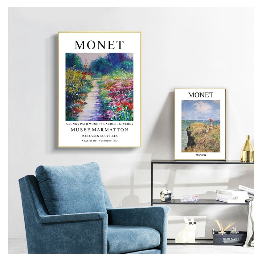 Claude Monet Classic Painting Canvas Art