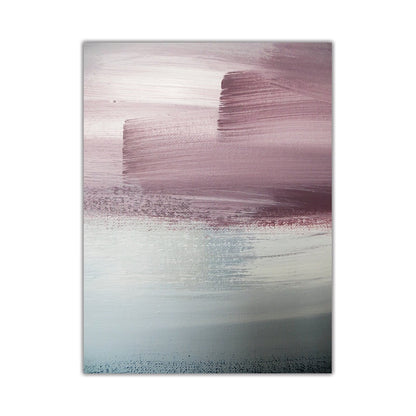 Abstract Pink Purple Blue Paint Canvas Art