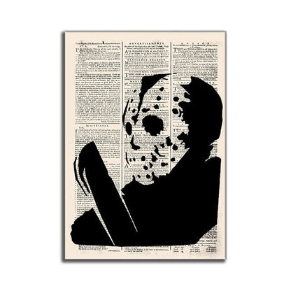 Horror Movie Character Canvas Art