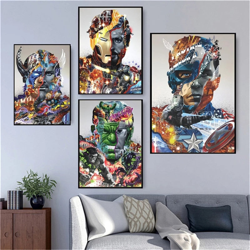 Cool Superhero Canvas Art