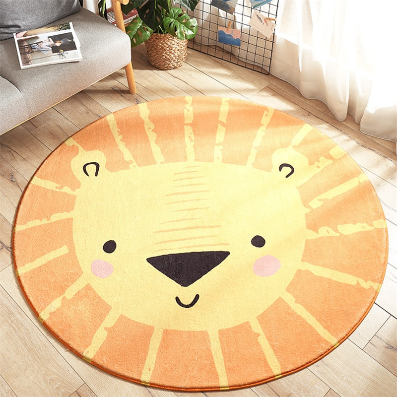 Smile Face Round Rug