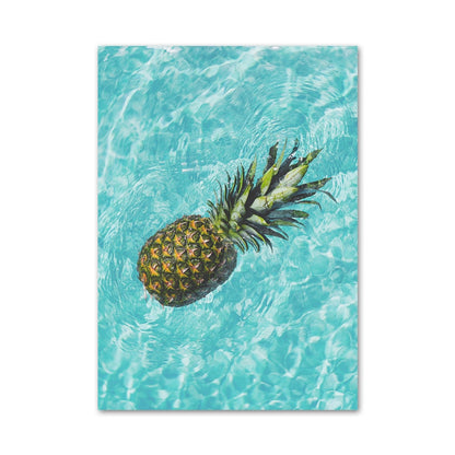 Blue Tropical Seaside Beach Canvas Art