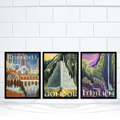 Middle Earth Wall Art Canvas The Hobbit The Lord of the Rings