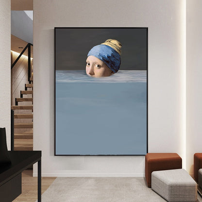 Submerged Paintings Spoof Canvas Art