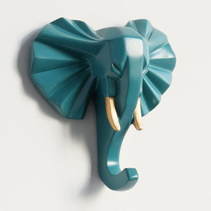 Animal Head Sticker Hook Statue