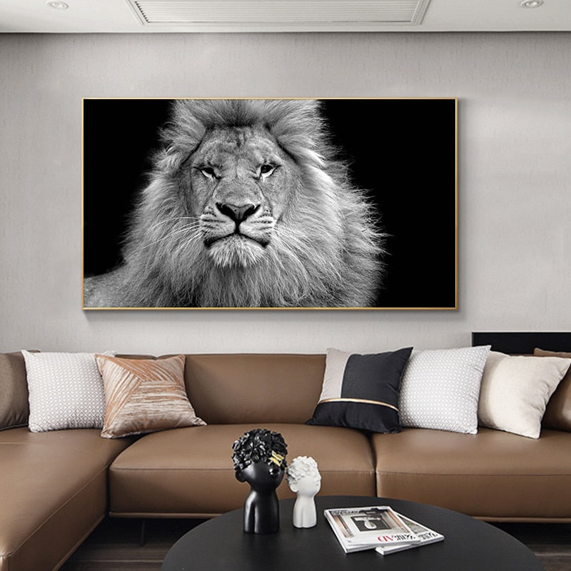 Fierce Lion Canvas Art