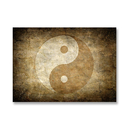 Yin and Yang Symbol Zen Canvas Art