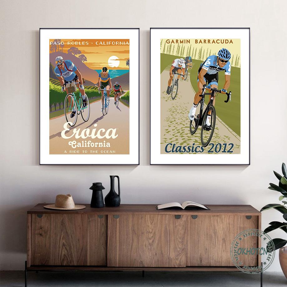 Cycling Race Tour Canvas Art