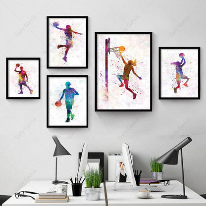 Basketball Gesture Canvas Art