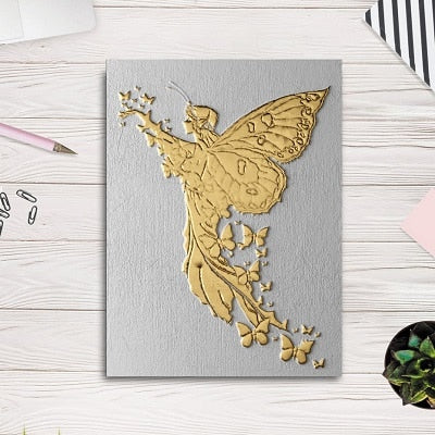 Gold Angel Canvas Art