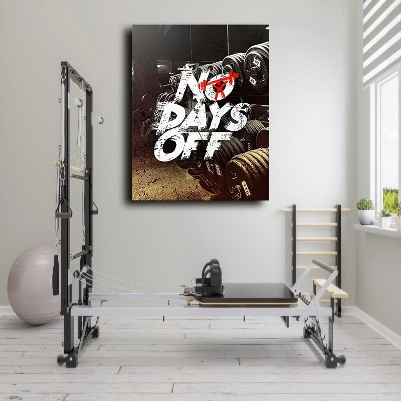 Gym Bodybuilding Motivation Canvas Art