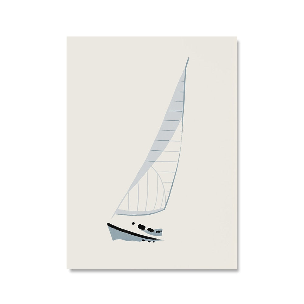 Sailboat Nautical Canvas Art