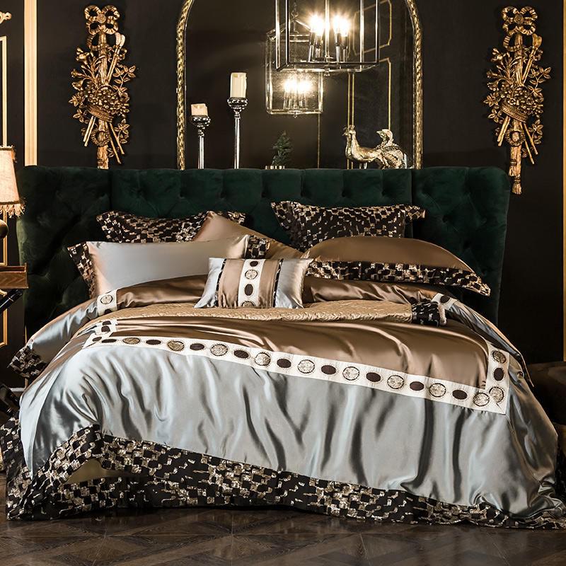 Emperor Silky Satin Duvet Cover Bedding Set