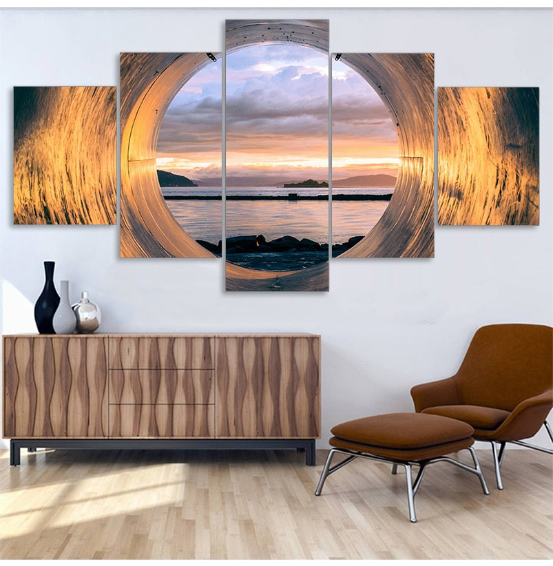 Sunset Ocean View Canvas Art