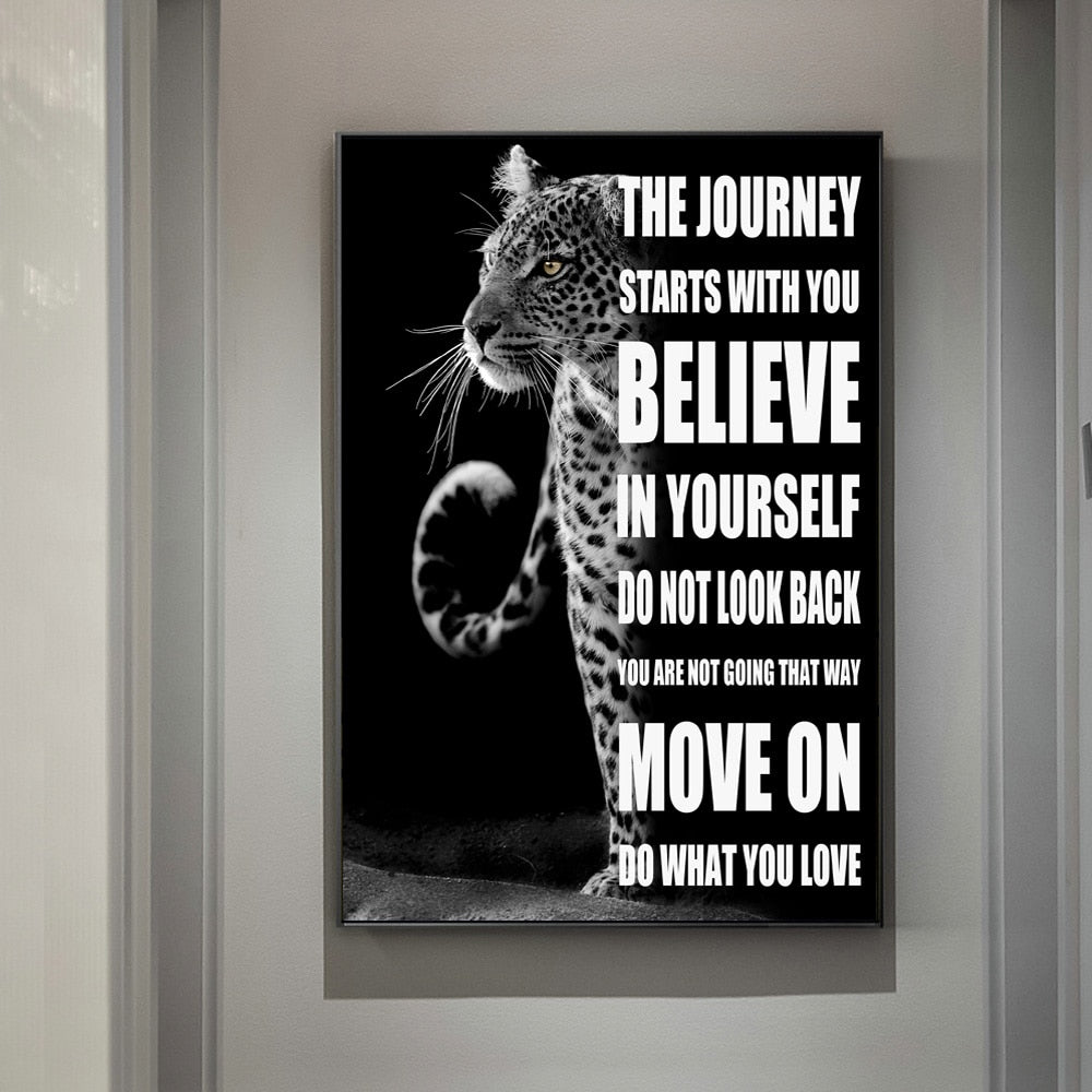 Animal Inspirational Quotes Canvas Art