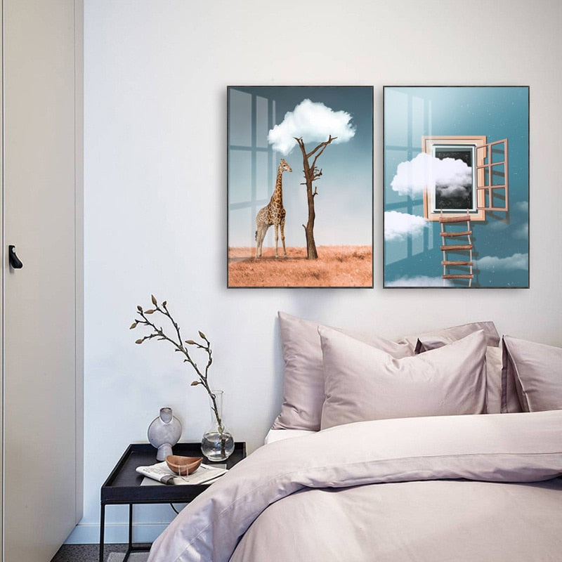 Desert and Cloud Canvas Art