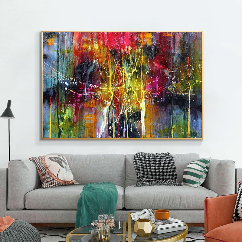 Colorful Abstract Canvas Art