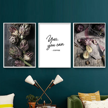 Artichoke Pomegranate Canvas Art