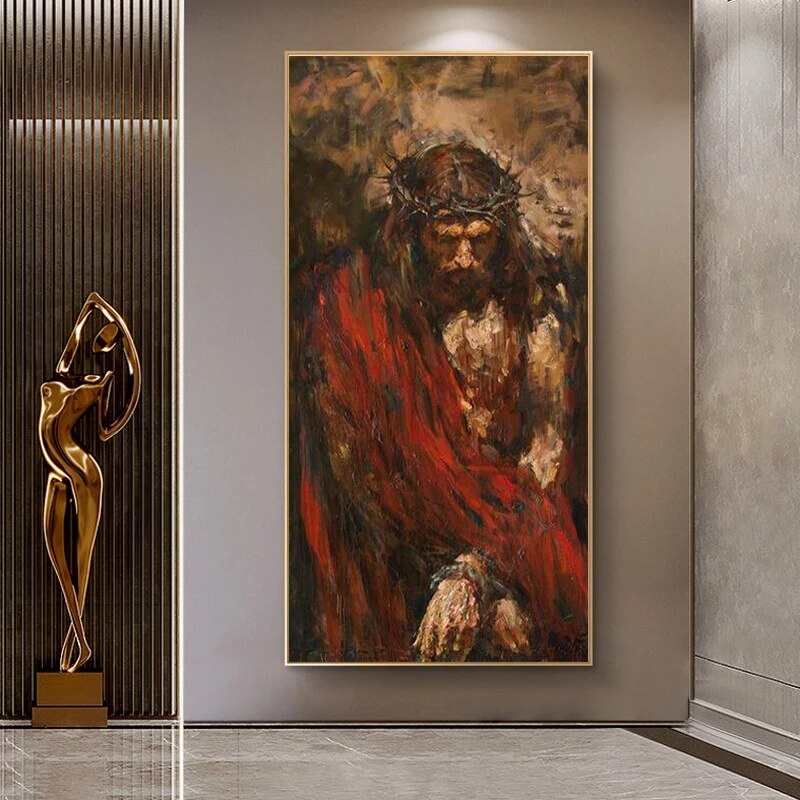 Jesus Suffering Canvas Art