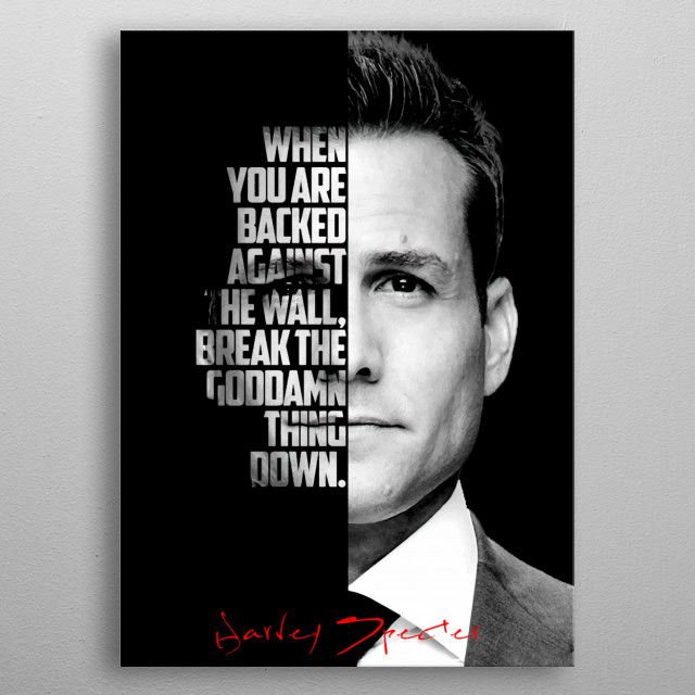 Harvey Specter Motivation Canvas Art