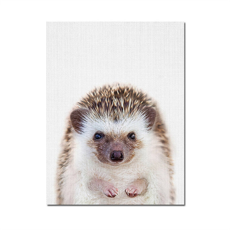 Cute Animals Nursery Canvas Art