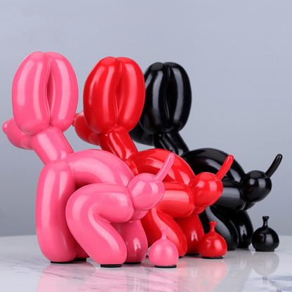 Poop Balloon Dog Statue