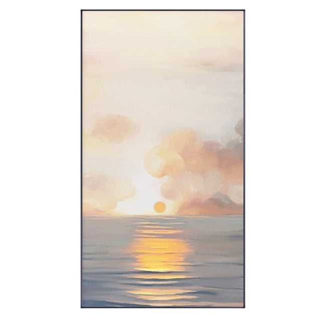 Sunset Landscape Painting Canvas Art