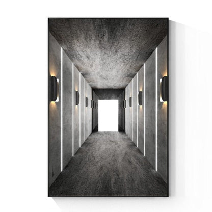 Wall Lighting Visual Building Canvas Art