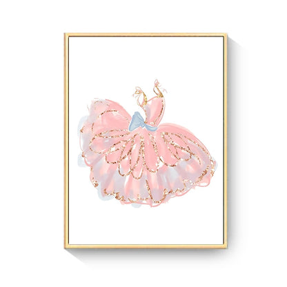 Nursery Room Dancing Girl Canvas Art