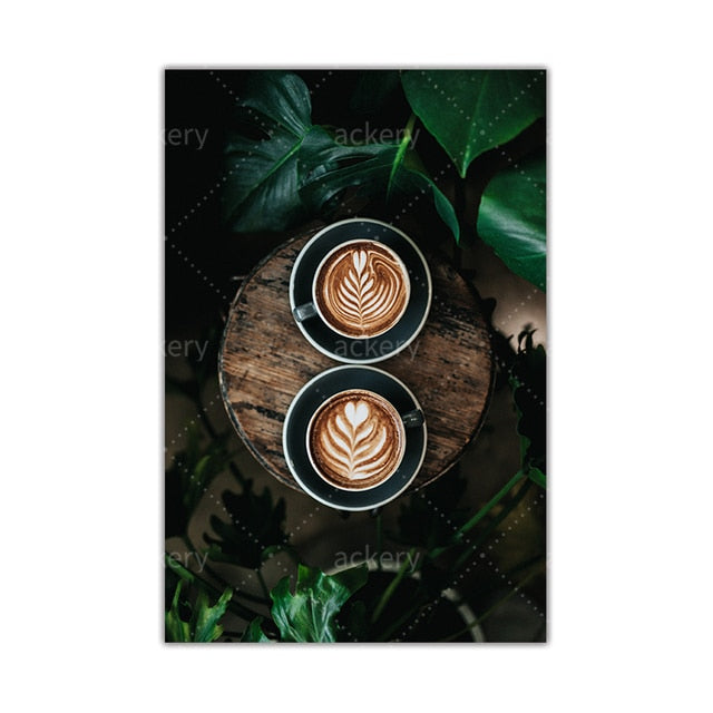 Coffee Latte Canvas Art