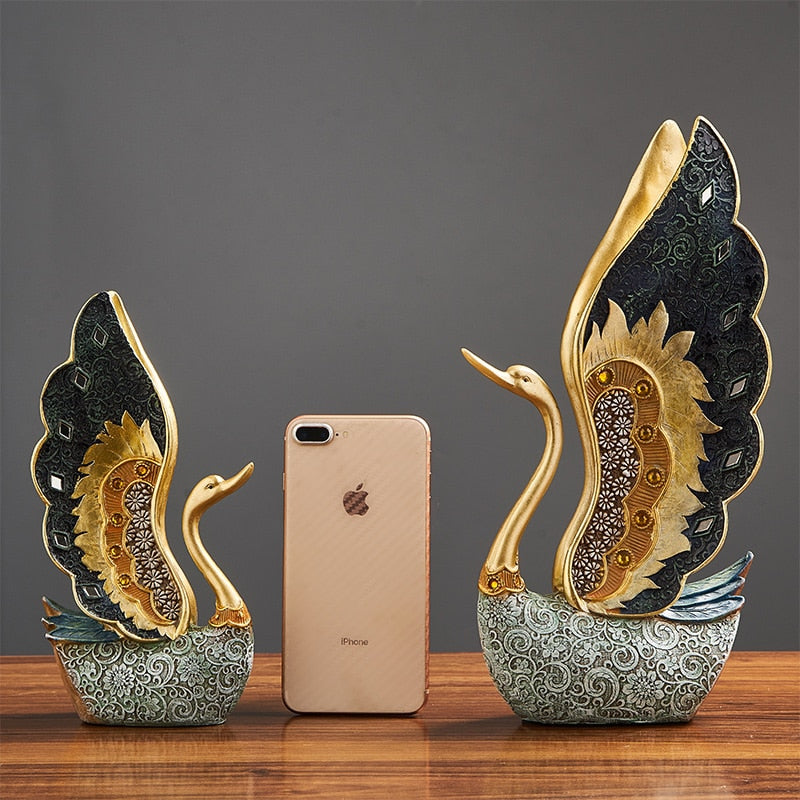 Swan Decoration Resin Figurines