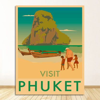 Phuket Island Thailand Art Canvas