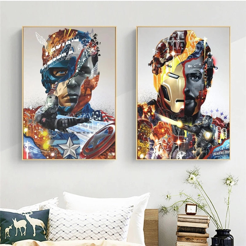 Cool Superhero Canvas Art