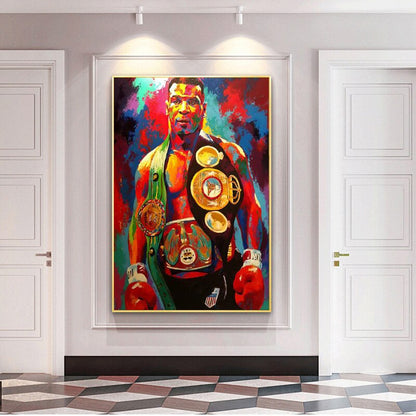 Boxing Champion Mike Tyson Canvas Art