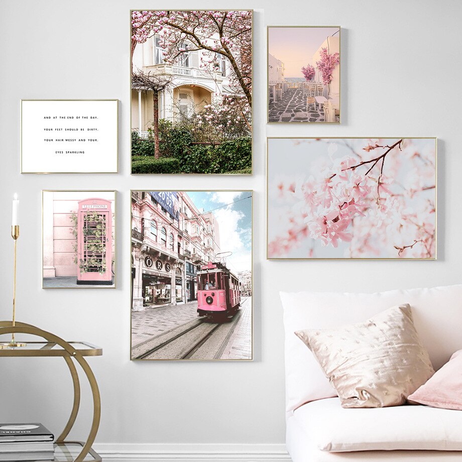 Pink Paris Peony Canvas Art