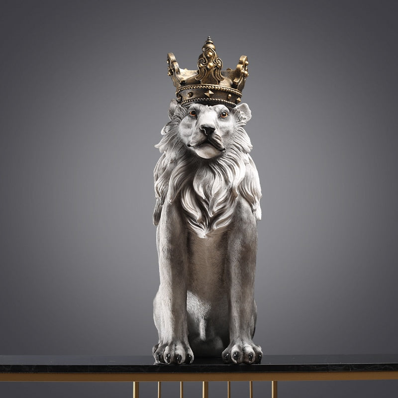 Lion King Crown Large Statue