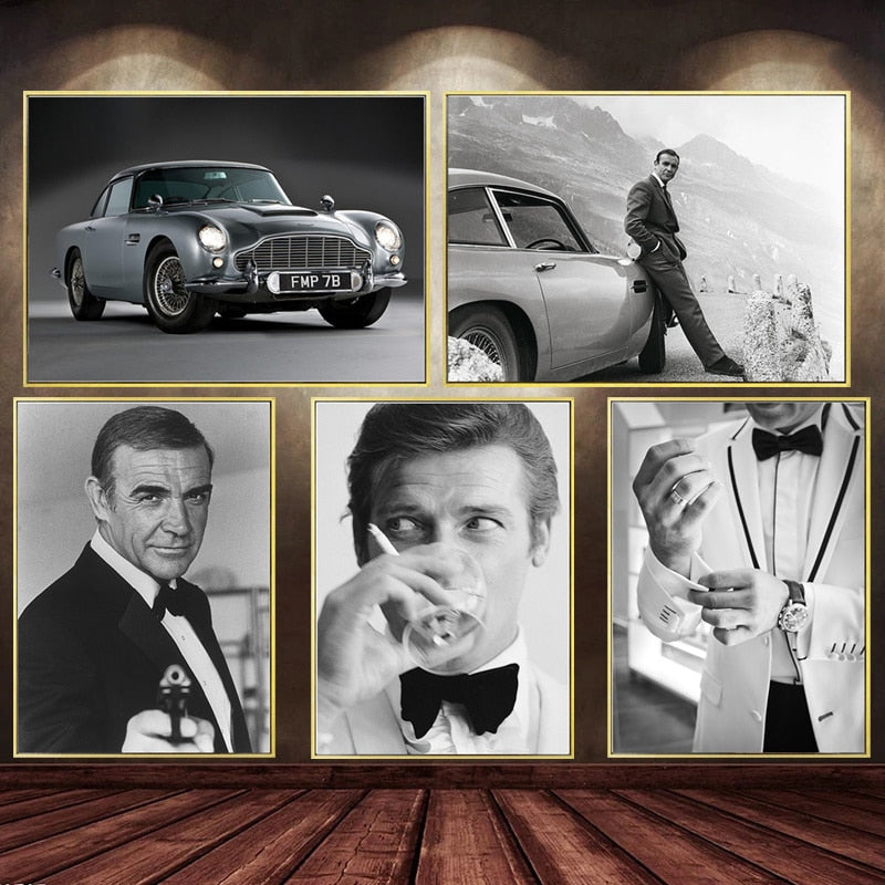 James Bond 007 Movie Poster Canvas Art